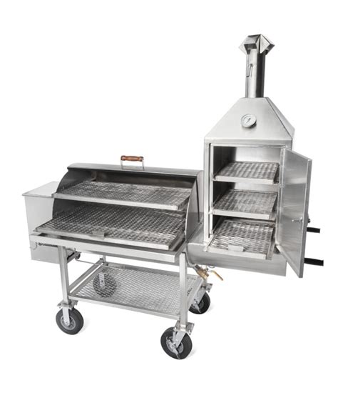 new york fire pit smoker smoke box stainless steel|Stainless Steel Maverick 1250 w/ Upright Smokebox.